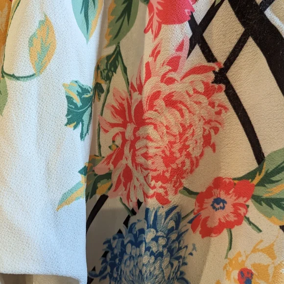 EUC Flying Tomato floral kimono style blouse L - Picture 2 of 6